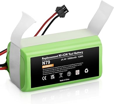 Upgraded 5000mAh 14.4V Replacement for covacs Deebot N79 N79S N79W deebot 500 DN622 DN622.11 Replacement for Eufy RoboVac 11 11S 11S MAX 11C 12 15C 15CMAX 15T 15MAX 25C 30C 30 35C G30 G32PRO G10