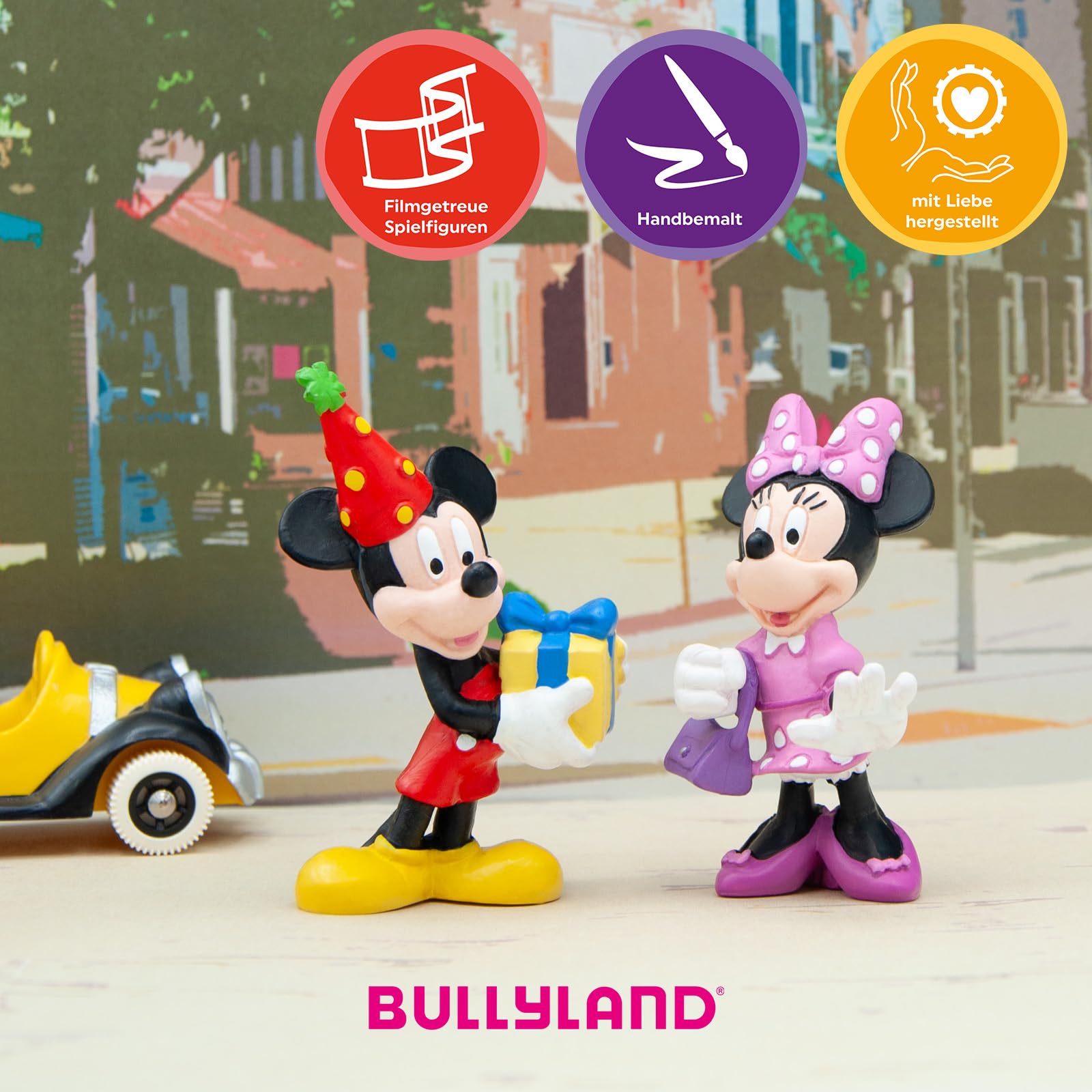 Amazon.com: Bullyland Mickey Celebration Action Figure : Toys & Games