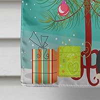 Vista 456 de Caroline's Treasures BB4243GF Bandera de jardín con texto en inglés «Merry Christmas» con texto en inglés «Merry Christmas», bandera decorativa