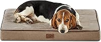 Vista 46 de Bedsure Cama de espuma viscoelástica para perros extragrandes, camas ortopédicas XL para mascotas con funda extraíble lavable y parte inferior