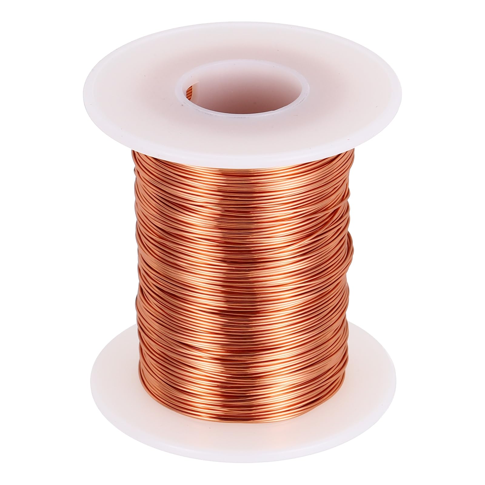 sourcing map Cable magnético 24 AWG alambre cobre esmaltado calibre 24 bobina 6 onzas 155 C