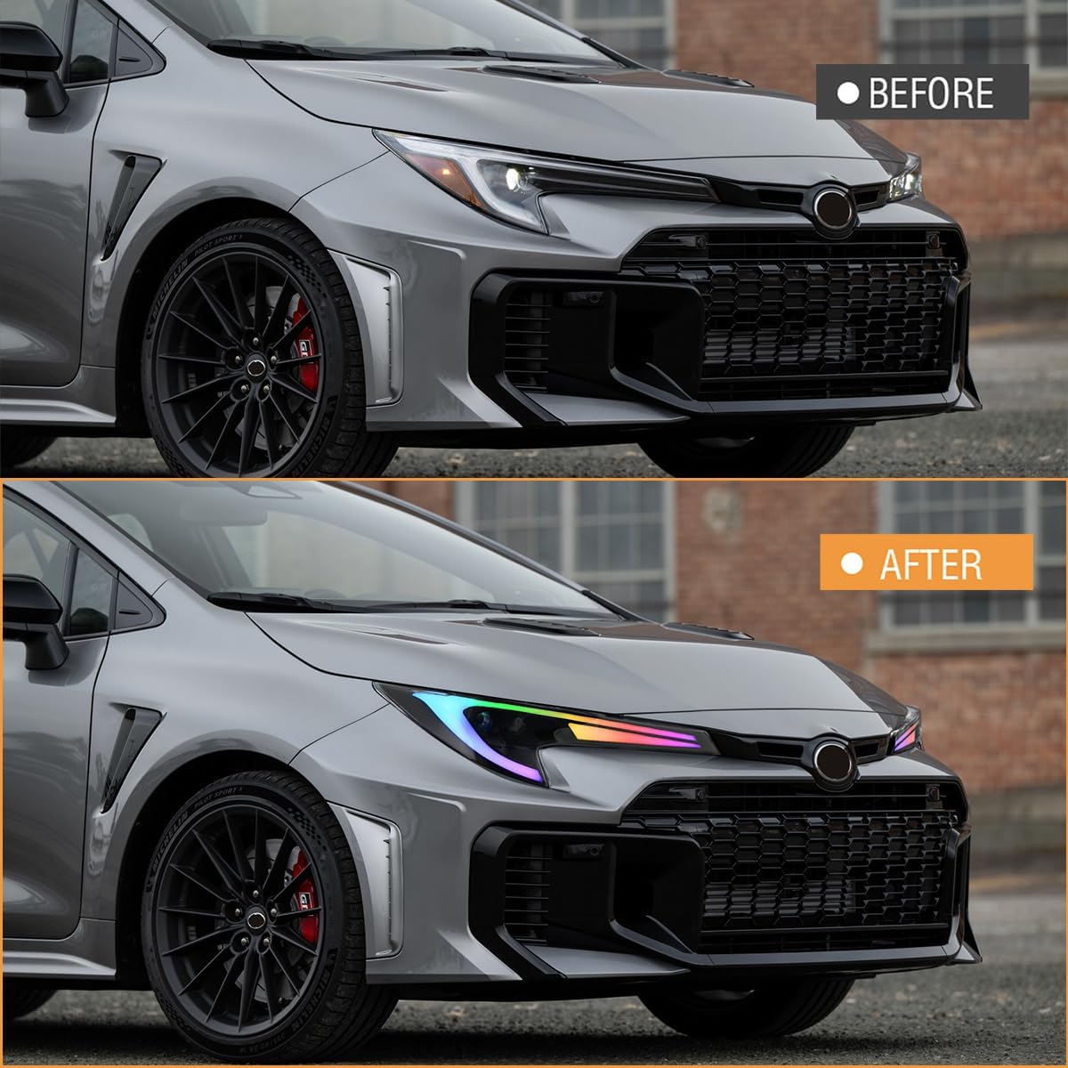 Headlights for Toyota Corolla 2023-2025 with Lighting Controllable Startup Animation Sequential Turn Signal Optimize Upgrade