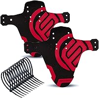 Vista 17 de FIFTY-FIFTY Guardabarros para Bicicleta de Montaña, Guardabarros MTB, Guardabarros de Bicicleta Compatible Delantero y Trasero, Compatible