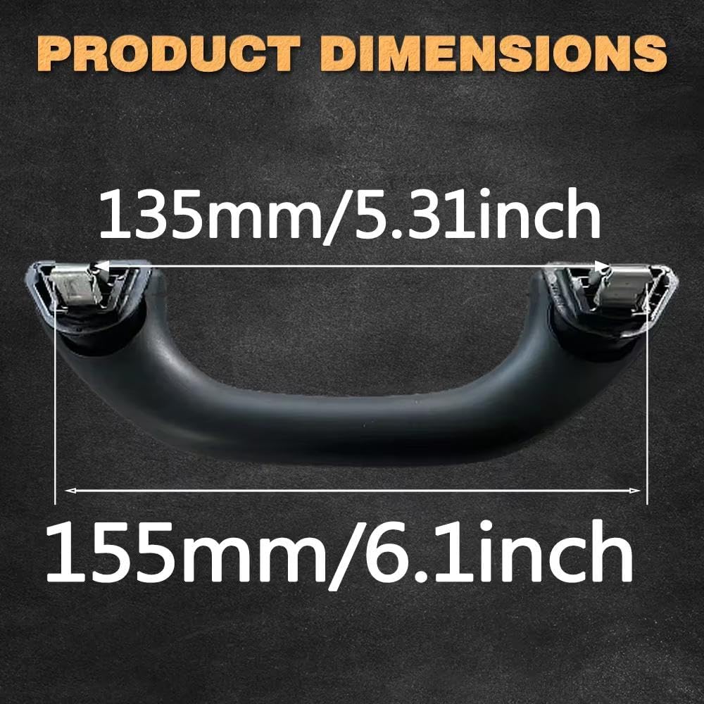 Front Rear Interior Roof Grab Handle Trim 6RD 857 607 for Polo for MK5 2011 2012 2013 2014 2015 2016 2017 2018(Fron and Rear)