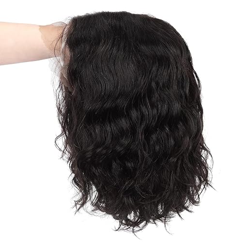 Miniatura 5 de Blissource Peluca de cabello humano corto y rizado para mujeres negras, pelucas de encaje frontal lateral sin procesar, pelucas de cabello humano