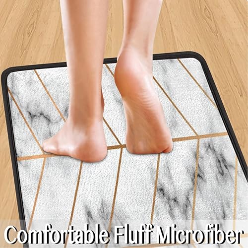 Vista 68 de Tapete de cocina acolchado antifatiga, estilo pintura al óleo, flores, juego de 2 piezas, duradero, resistente a las manchas, parte inferior Pintura