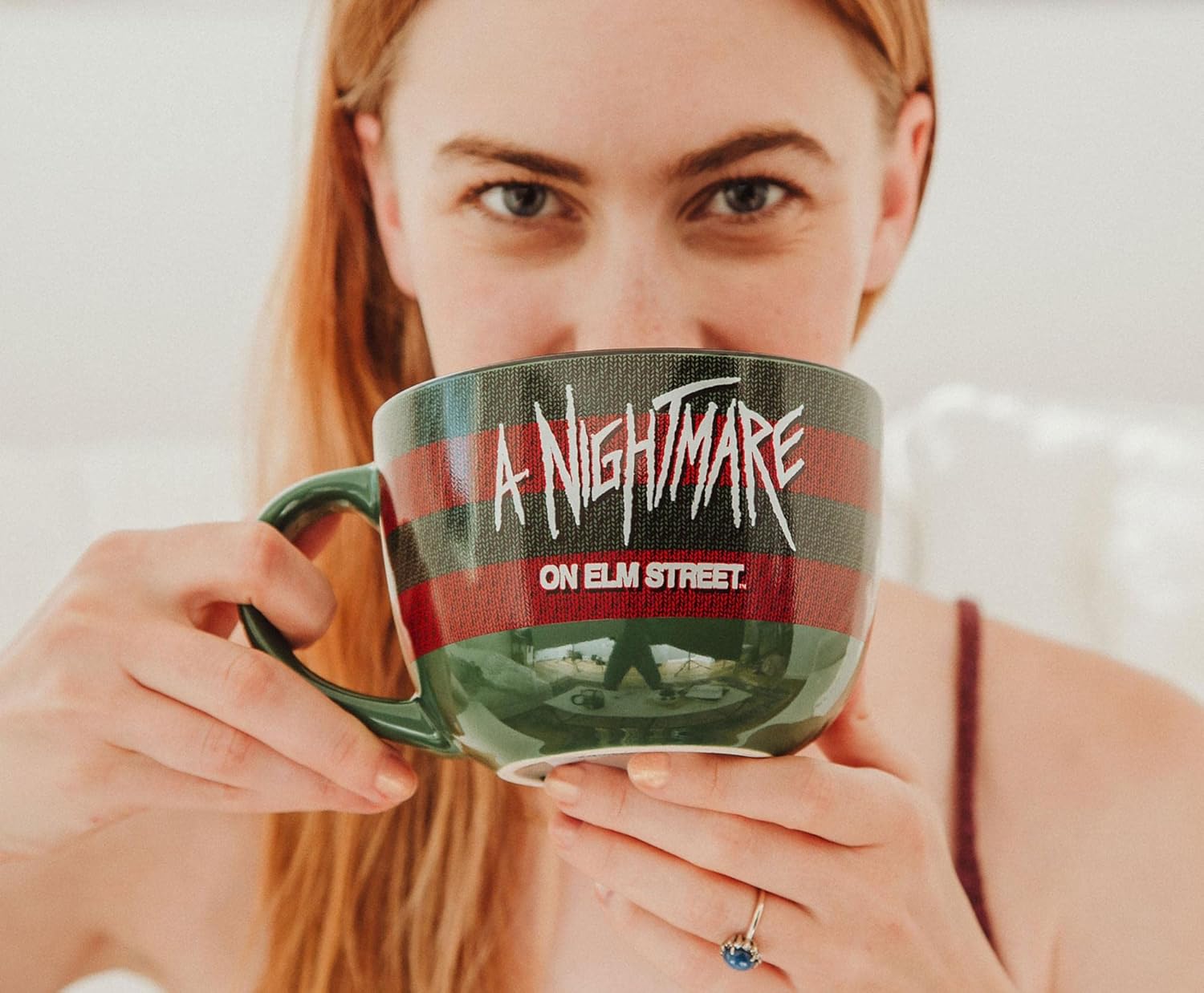 A Nightmare on Elm Street Freddy Krueger Sweater Claws Ceramic Soup Mug | 24-Ounce Bowl For Ice Cream, Cereal, Oatmeal | Large Coffee Cup For Espresso, Caffeine | Horror Movie Gifts and Collectibles - Image 4