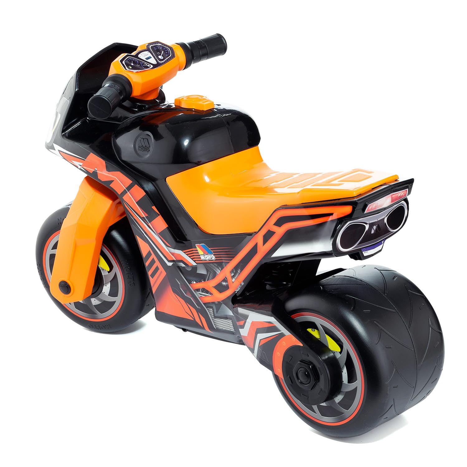 MOLTO | Dirt Scooter Schwarz Cross | Geländegängiger Roller | Sicheres & Robustes Kinderspielzeug | Fördert eine gesunde kindliche Entwicklung | +18 Monate