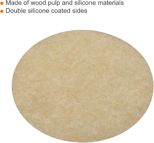 Miniatura 4 de uxcell 300 unidades de papel pergamino redondo de 6 pulgadas, papel pergamino antiadherente para hornear pasteles pequeños, separar carne congelada,