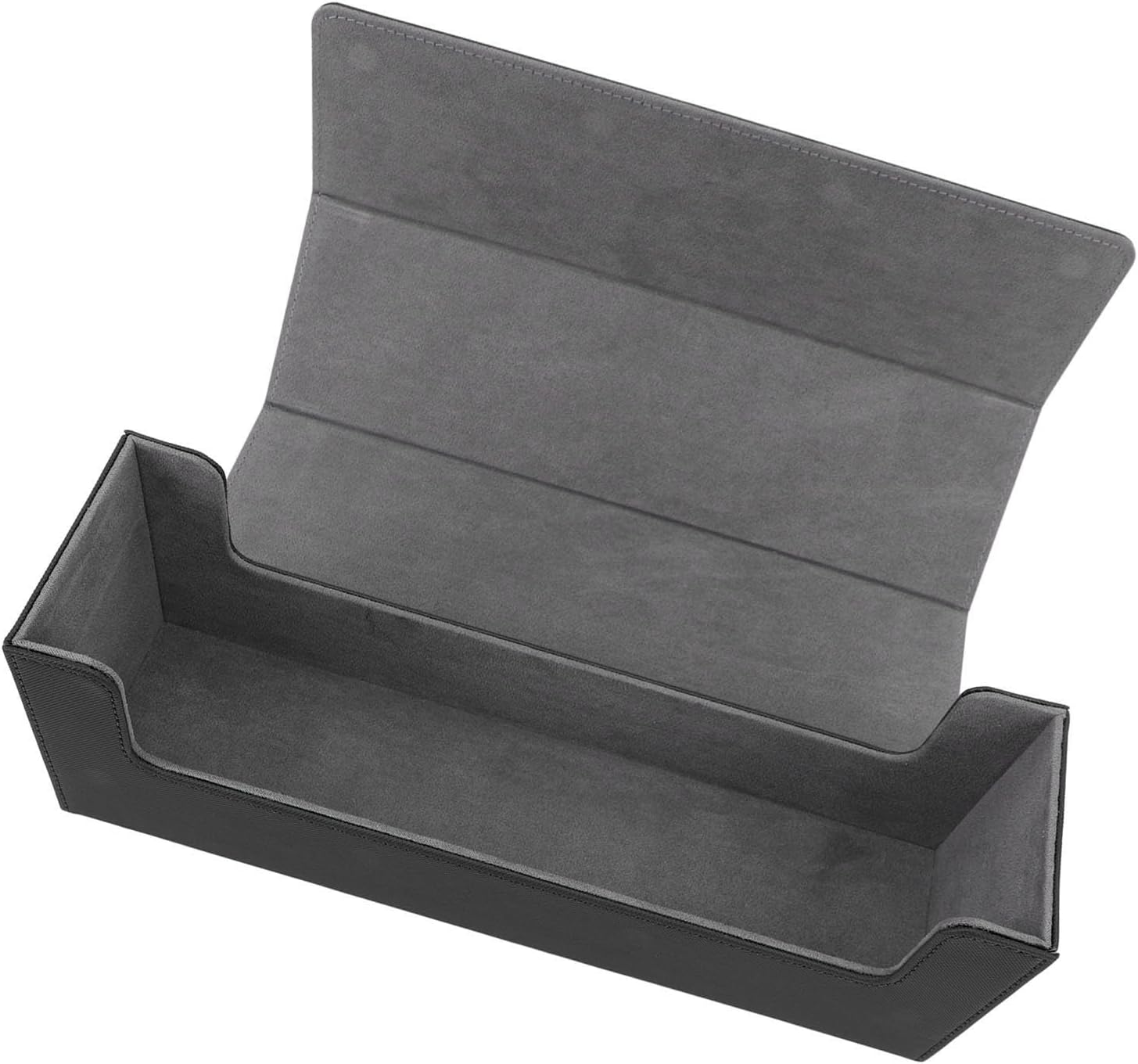 CCYLEZ Game Card Storage Box, Protective Card Storage Box Lightweight Magnetic Closure PU Leather for 400 Cards and (Black)