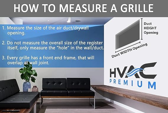 24w X 12h Steel Return Air Grilles - Sidewall and Cieling - HVAC Duct Cover - White [Outer Dimensions: 25.75w X 13.75h]