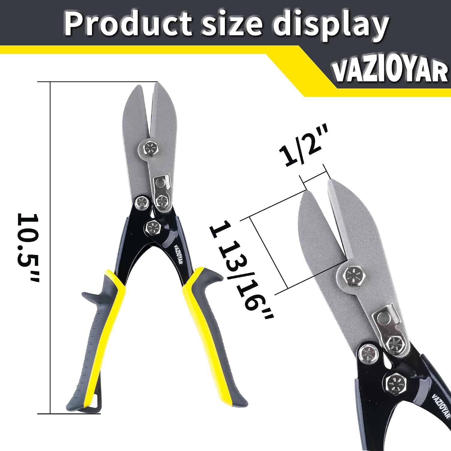 5 Blade Sheet Metal Crimper Tools, Crimps 22 Gauge galvanized steel sheet metal or 28 Gauge Stainless steel, Ideal for Downspouts, Ductworks, Gutters, HVAC Crimping,Efficient and Precise