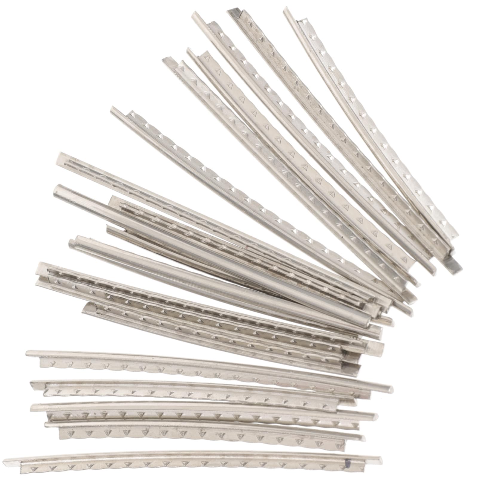 OFFSCH 40pcs Classical Guitar Fret Wire Electric Guitar White Copper Frets Wire Luthier Tools for Guitar Practice