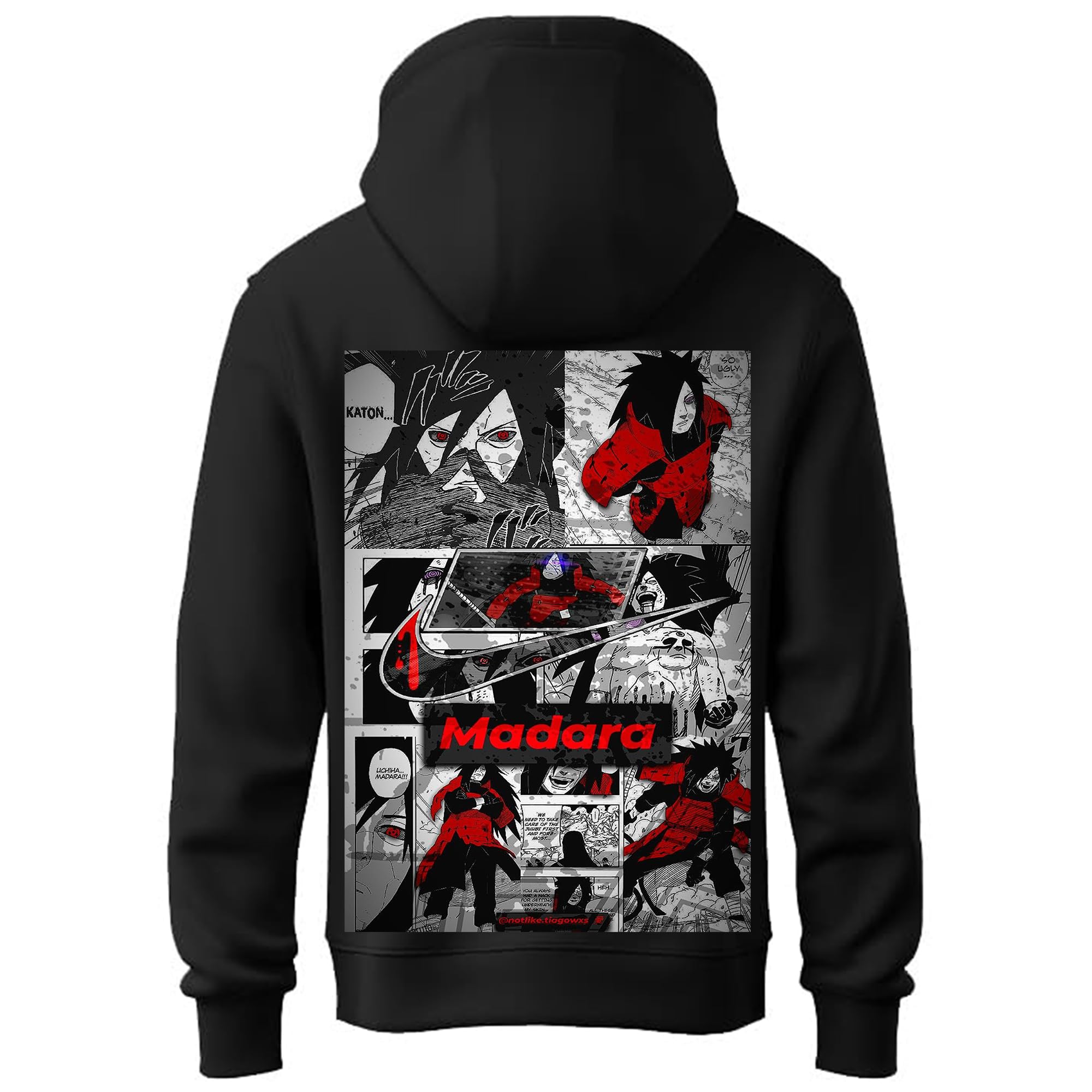 Mens Hoodies | Madara Uchiha Full Back Printed Trendy New Anime Hoodie Men | Stylish Winter Wear Hooded Sweatshirt-image-47