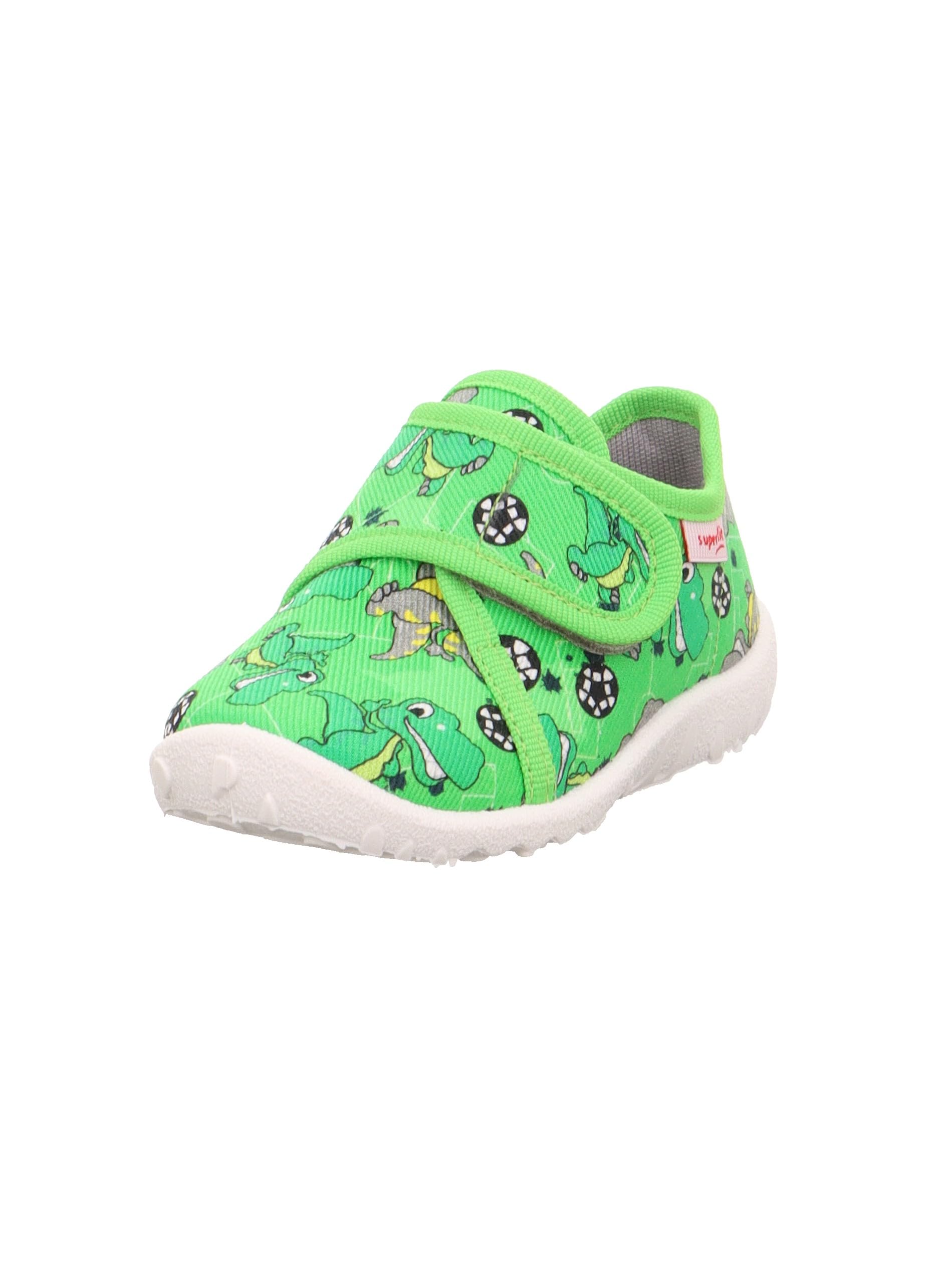 Superfit Baby Boys Spotty Slippers, Green multi-coloured 7010, 2 UK Child