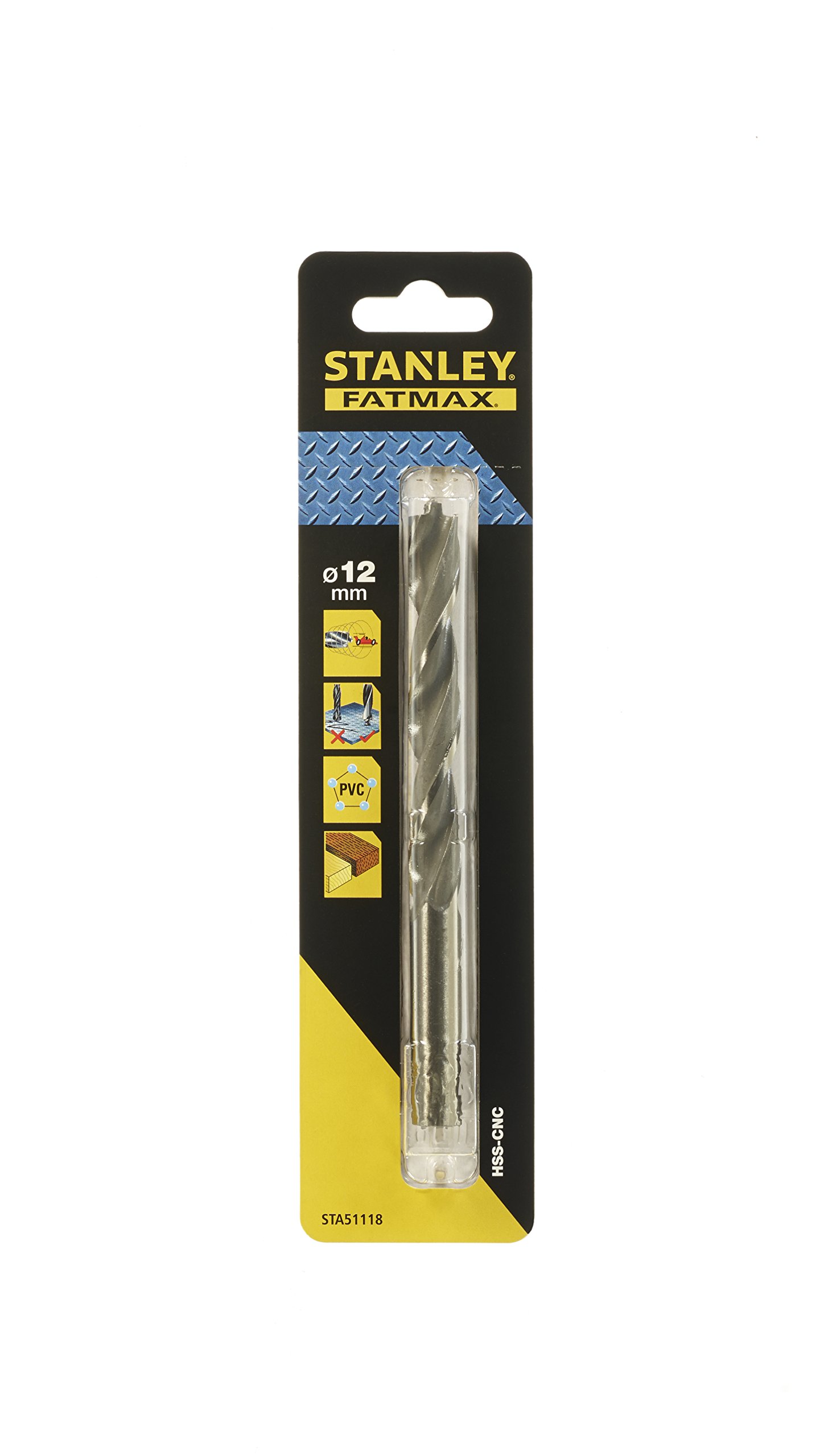Stanley Broca Hss-Cnc Con Punta Piloto Ø 12Mm