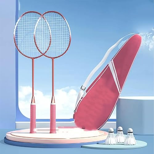Miniatura 7 de Raquetas de bádminton, juego de 2 raquetas de bádminton para juegos al aire libre en el patio trasero, raquetas de bádminton ligeras con bolsa de