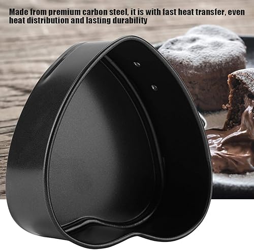 Miniatura 3 de Raguso Pastel de acero al carbono con bandeja extraíble en forma de corazón molde para hornear utensilios de cocina antiadherentes accesorios de