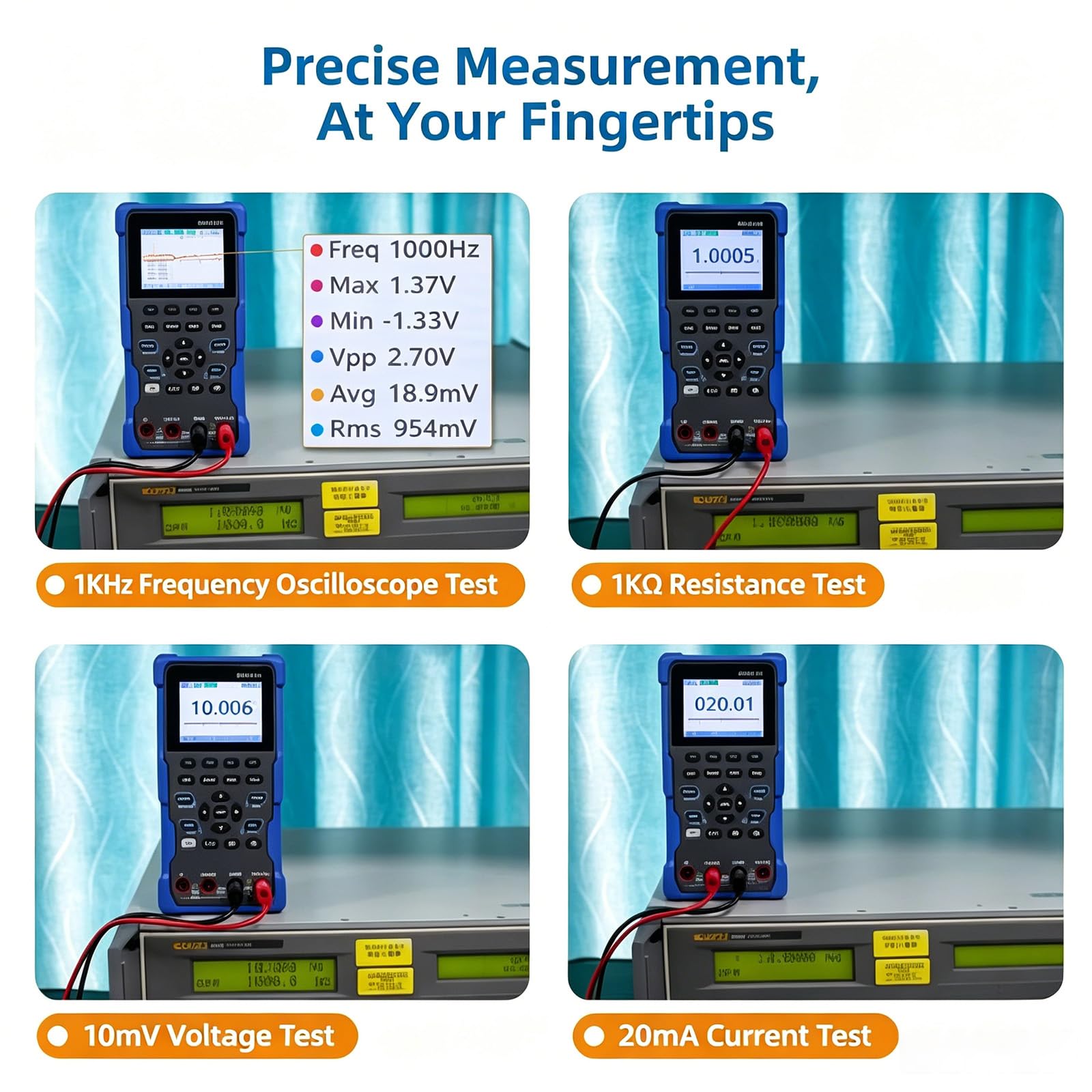 HDS120 Oscilloscope numérique portable 2,8" IPS