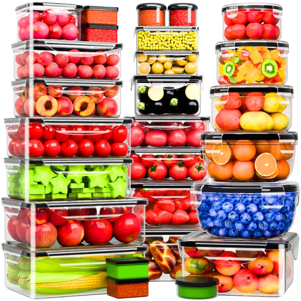 Panxenaulos 54 Pcs Food Storage Containers