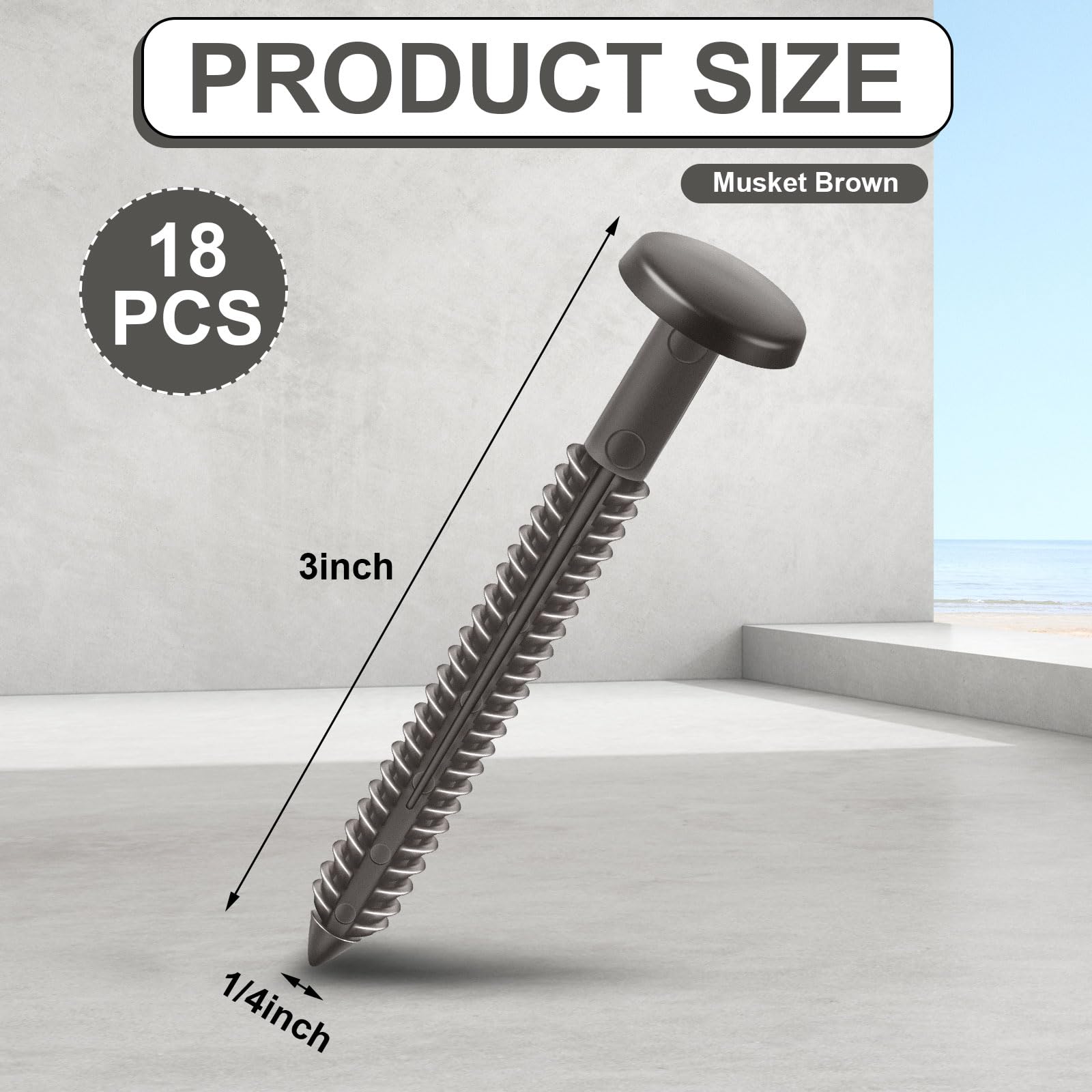 Snapklik.com : Blulu 18 Pcs 3 Inch Vinyl Shutter Fastener Window Panel ...