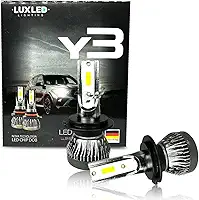 Kit Ultra Led Super Branca 6500k 22000 Lumens H4 H7 H1 H11 H3 HB4 H16-PSX PAR LÂMPADA FAROL ALTO BAIXO MILHA NANO Y3 C/COOLER 12V 36W IMPORTADO TOP (H7)