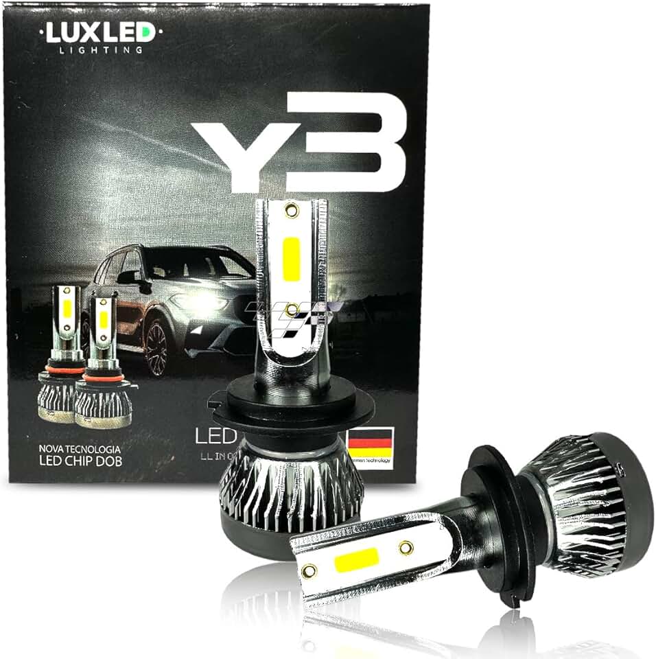 Kit Ultra Led Super Branca 6500k 22000 Lumens H4 H7 H1 H11 H3 HB4 H16-PSX PAR LÂMPADA FAROL ALTO BAIXO MILHA NANO Y3 C/COOLER 12V 36W IMPORTADO TOP (H7)