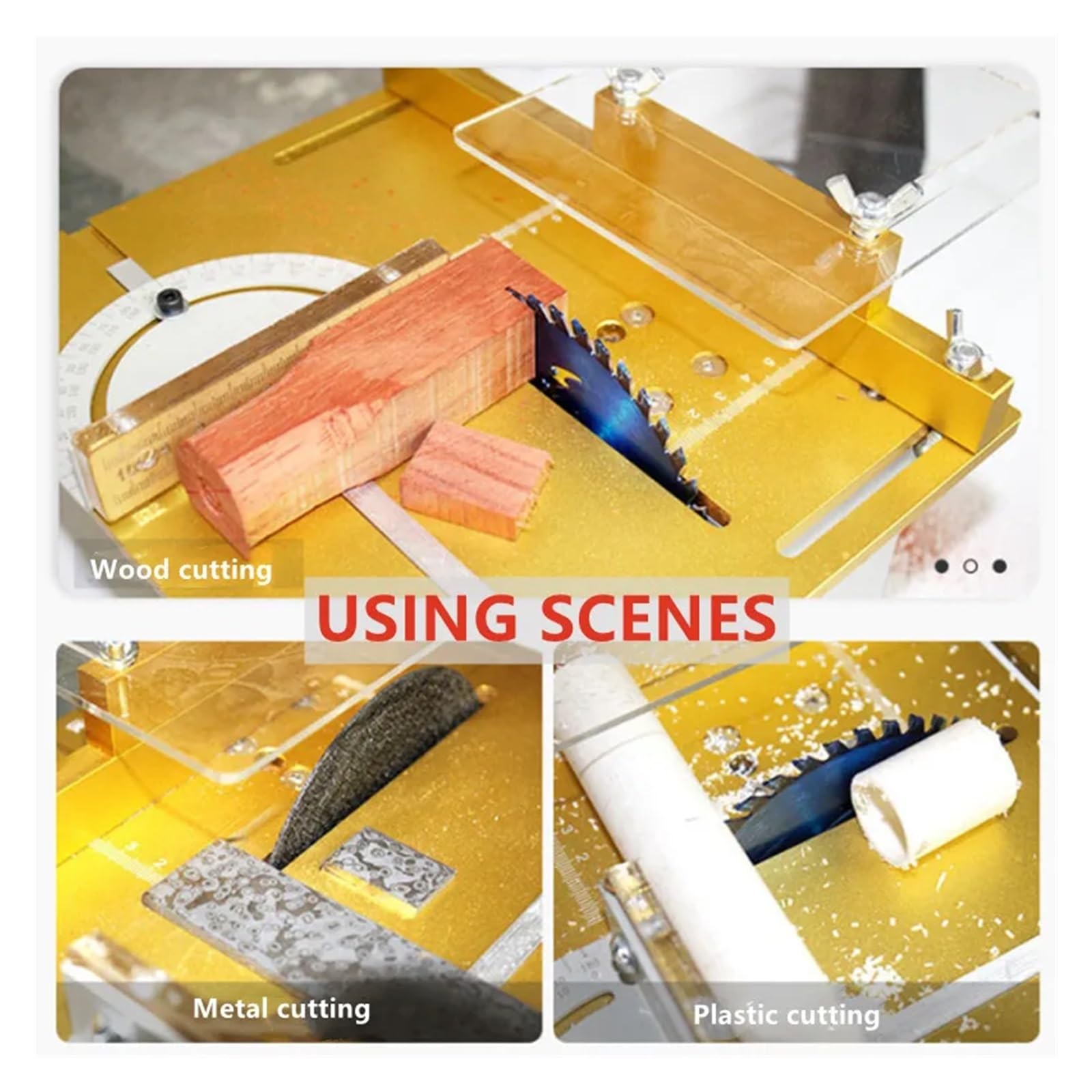 Mini Placa de inserción de Mesa enrutador y Elevador de enrutador para máquina de Corte Universal de 65mm, enrutador de Banco de carpintería Cuadrado Duradero