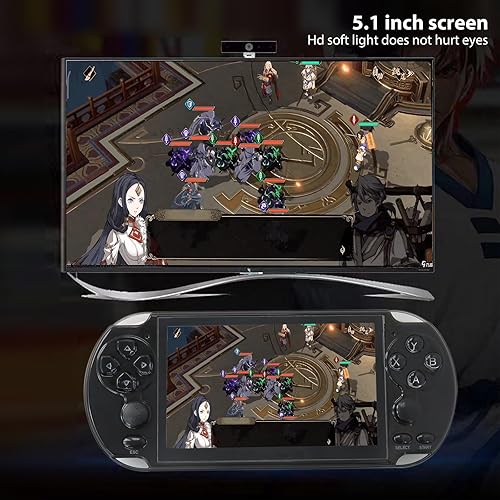 Miniatura 7 de X9 128 Bit incorporado 10000 Juego de mano 5.1 pulgadas 8GB Retro Consola de juegos portátil para almacenar fotos digitales, música, videos y