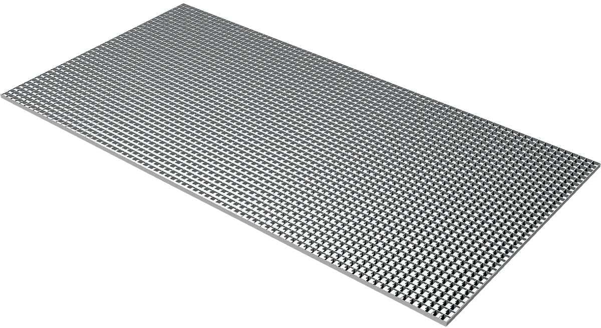 PLASKOLITE 1199238A Polystyrene Egg Crate Lighting Diffuser, Metallic, 23-3/4 x 47-3/4 in., 5per Case - 2492604,