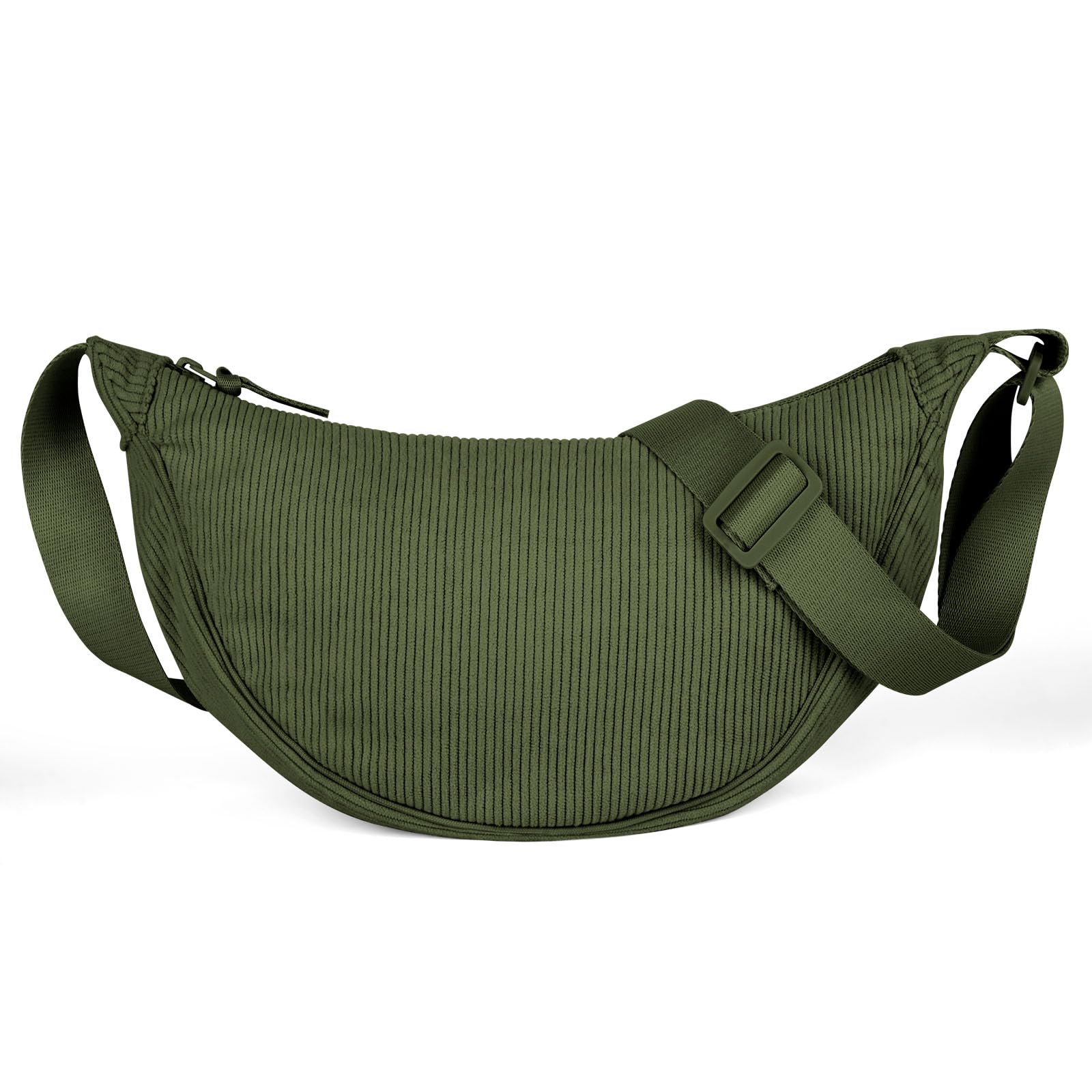 Aucuu Borsa a Tracolla in Nylon, Borsa a Tracolla a Mezzaluna da Donna, Borsa a Spalla con Tracolla Regolabile, Messenger Crossbody Bag per Shopping Viaggio