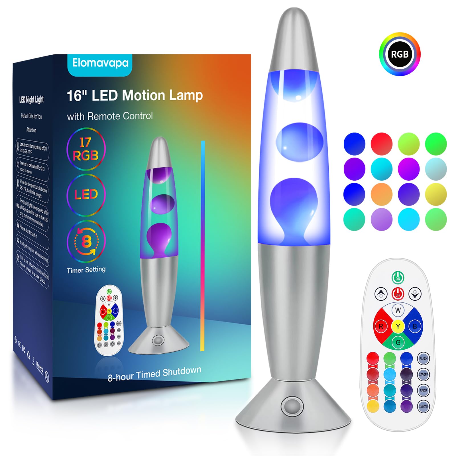 Elomavapa LED Liquid Motion Lamp