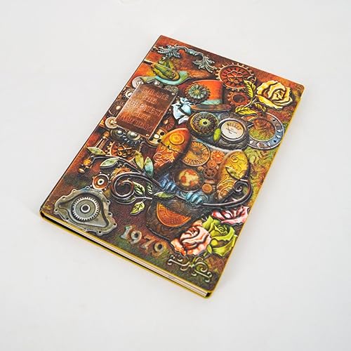 Miniatura 2 de Kennedy Diario de escritura de cuero, diario de viaje, vintage, artesanal, en relieve, búho, antiguo, diario, semanal, mensual, diario