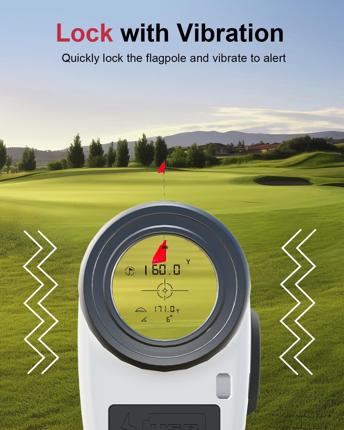 Deason Telemetro da golf con pendenza (Deason Golf Rangefinder GR08 Pro, bianco)