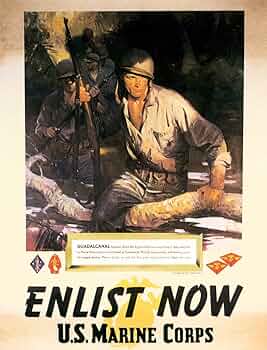 Amazon.co.jp: 第二次世界大戦のアメリカ海兵隊の新兵ポスター