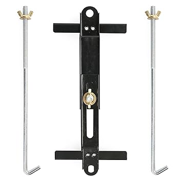 LotFancy Adjustable Battery Hold Down, Universal Battery Bracket with J Hook, Battery Tie Down Kit, 7.5inch (19cm) Bolt Length