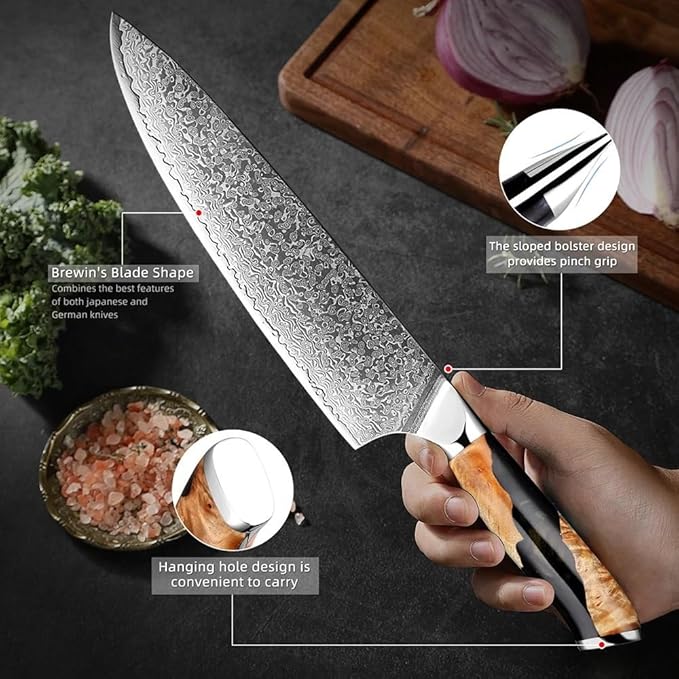 Set Cuchillos Cocina 7 Piezas Acero Inoxidable miniatura 5