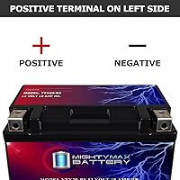 Vista 3 de Mighty Max Battery YTX20-BS - Batería de 12 voltios 18 AH, 270 CCA, recargable libre de mantenimiento SLA AGM para motocicleta