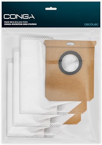 Cecotec 3er-Pack Staubbeutel für die Absaugstation des Conga Rockstar 5500 Stati