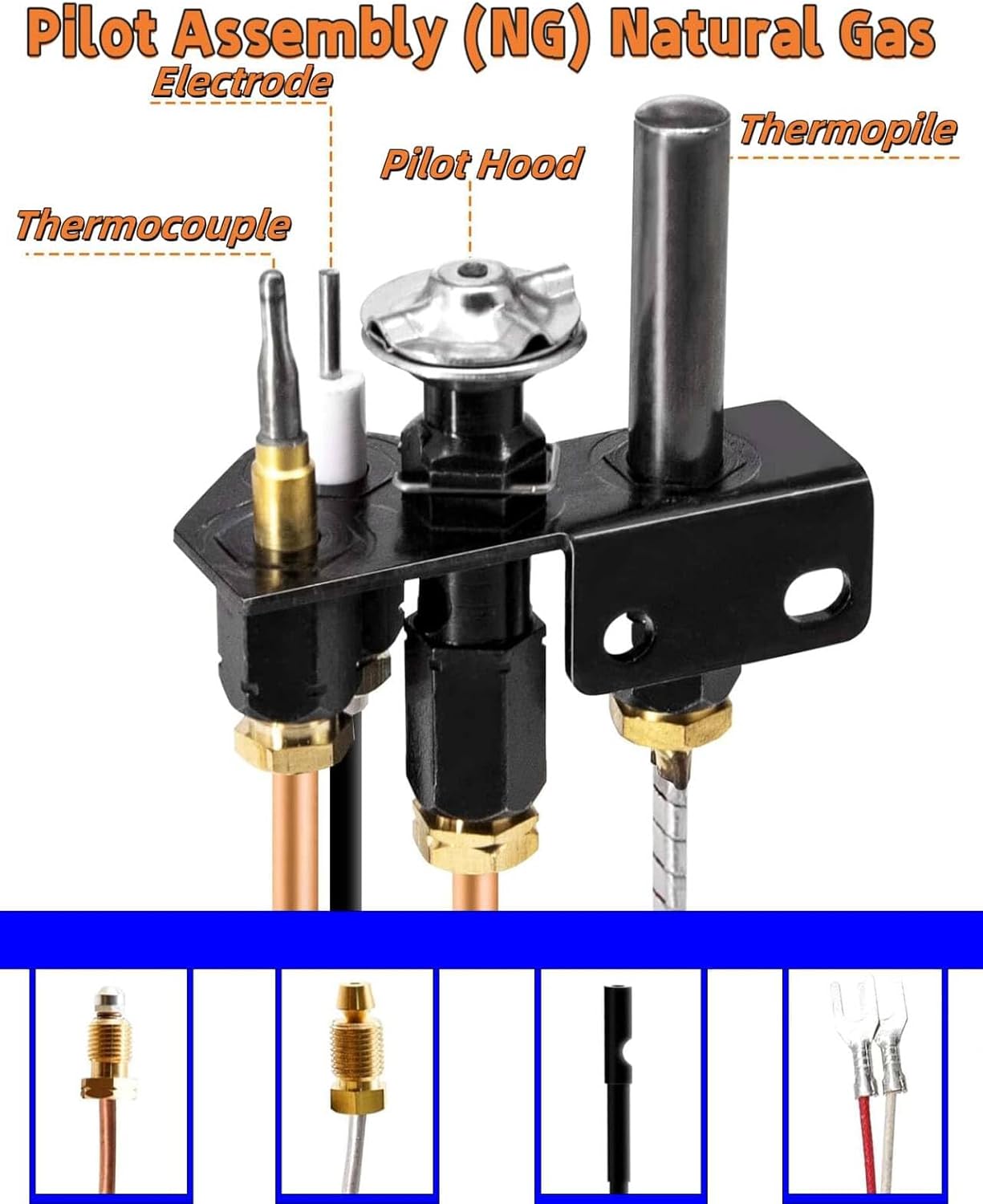69L17 69L1701 J4117 904405 108084-02 Natural Gas Pilot Assembly Direct Vent Fireplace Kit 10002265 Compatible with Lennox Elite IHP Serefina Superior Astria