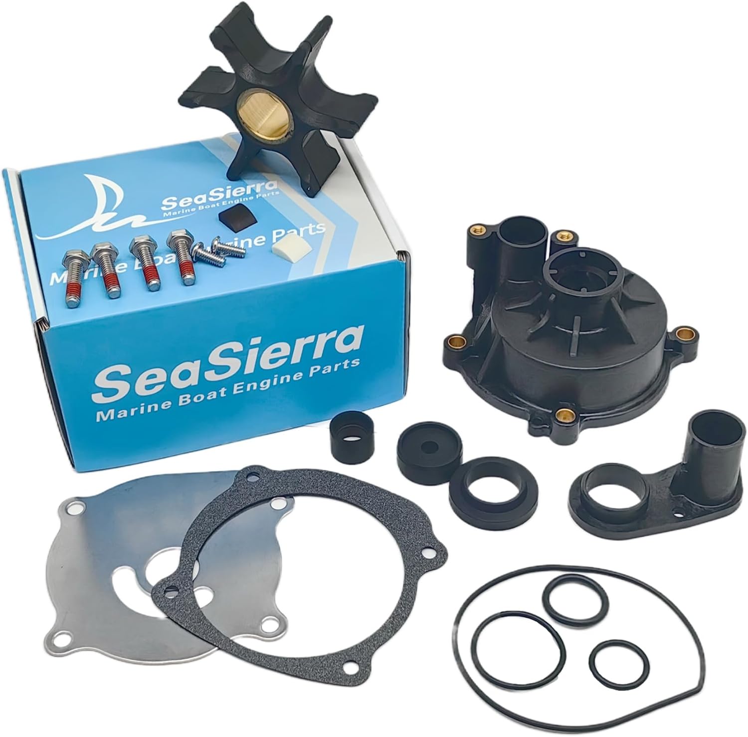 Boat Marine 5001594 Water Pump Repair Kit with 435959 Housing for Johnson Evinrude 85 90 115 120 130 135 140 150 175 200 225 235 250 300 HP Outboard Engines Replace 395060 18-3392