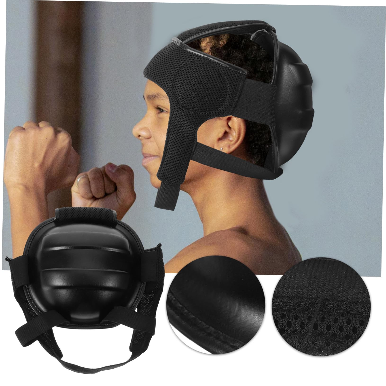 2 Pezzi Casco Protettivo Lotta e Boxe per Adulti e Traspirante Protezione per Sport Combattimento Taekwondo Mma e Hockey