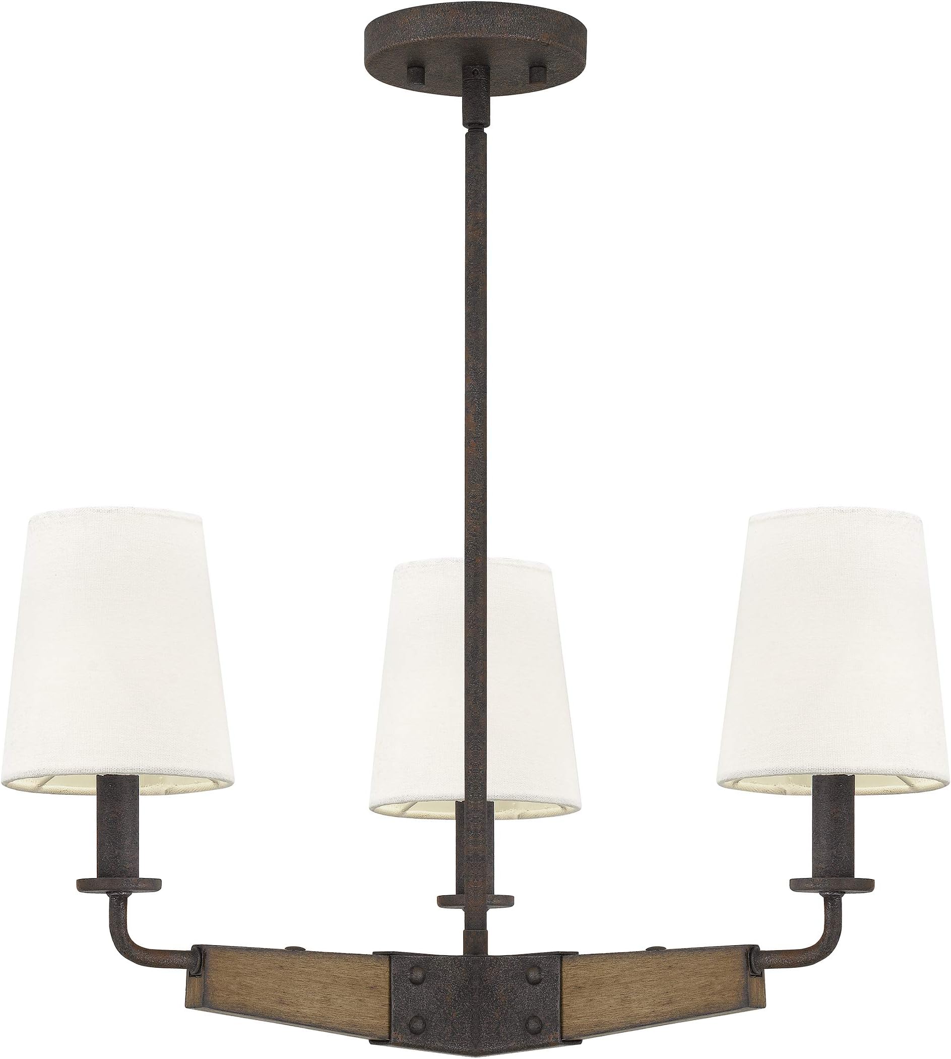 Ashley Harbour DS19291B Boyd Chandelier, Rustic Black