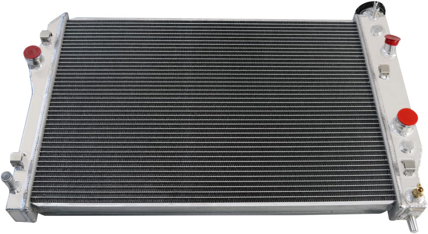 3 & 4 Row Core Aluminum Radiator + 16" Fan Shroud + Relay Compatible with 1993-2002 94 95 96 97 98 99 00 Chevy Camaro Z28/Pontiac Firebird AT/MT 5.7L V8 52471357 (3 Row Core - CU2365)