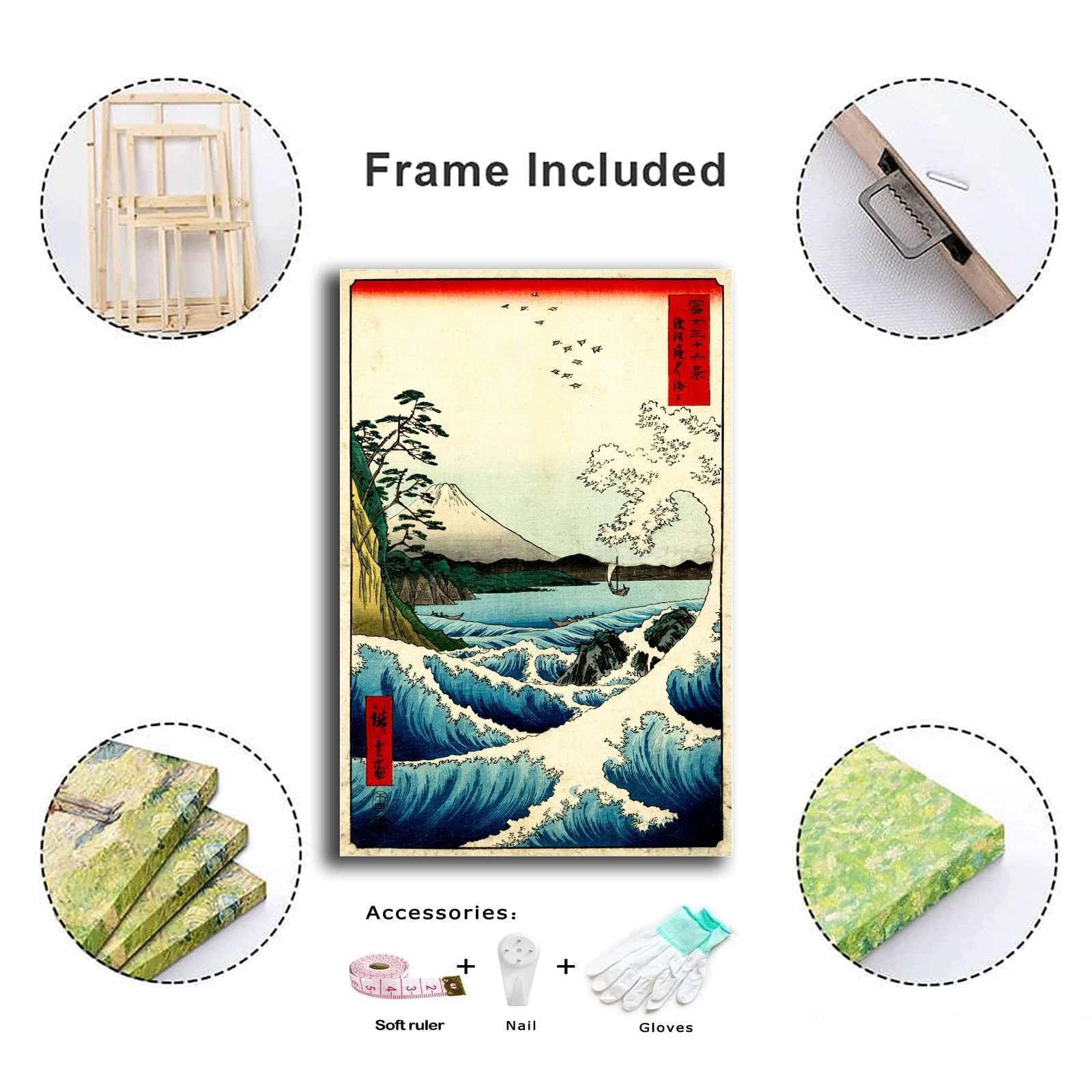 Amazon.com: YX Tide Poster Wall Art Print Japanese art print ukiyo