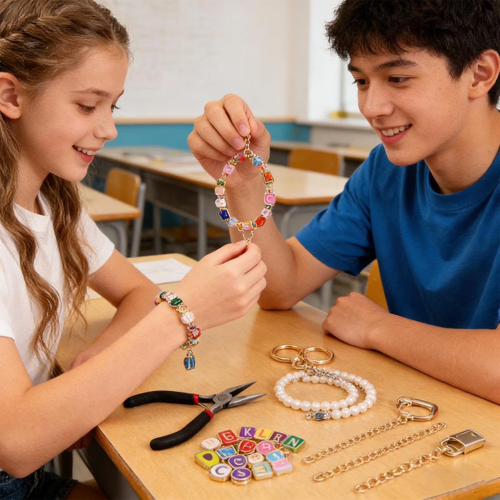 E Materiali Per Realizzare Portachiavi 325 Pezzi Per Creare Gioielli E | Kit Portachiavi Adatto A Bambini, Adolescenti E Adulti, Feste Di Compleanno, Casa, Scuola E Aula
