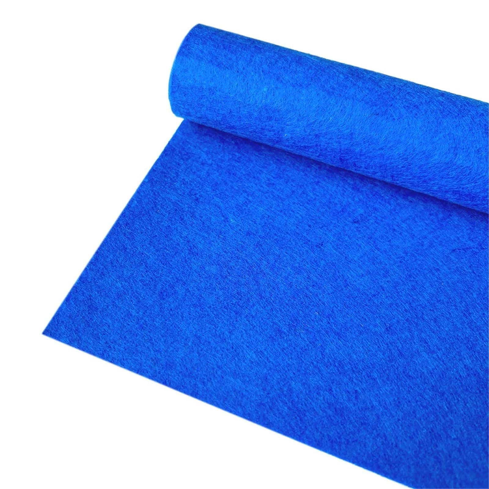Felt Fabric Sheet, Polyester Nonwoven Felt Fabric, Multicolor, 20/40/90cm Craft Sewing(Blu,90cm x 90cm)