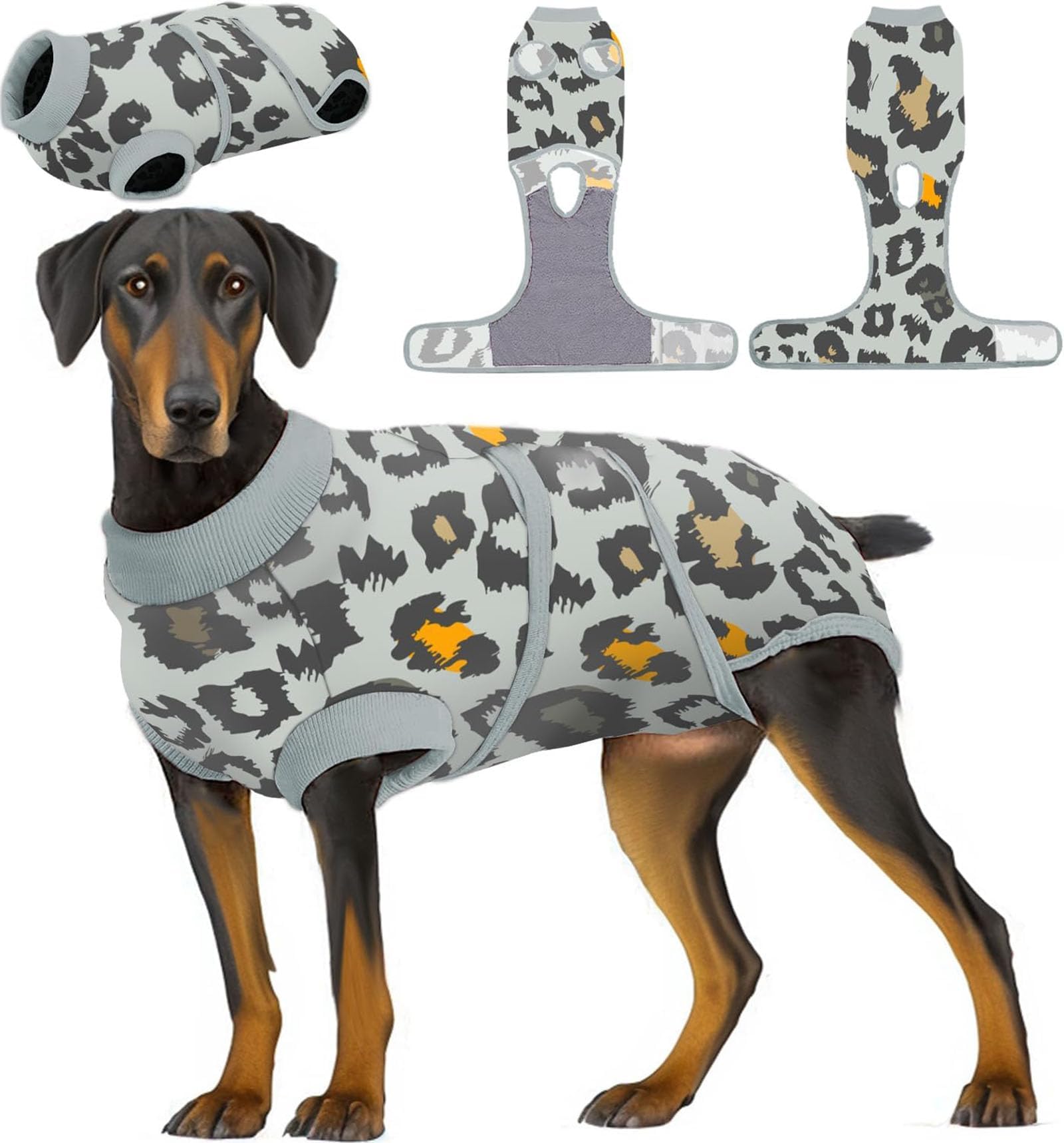PetWarm Dog Post Surgery Suit, After Surgery Onesie for Male Female Dogs Prevents Licking, Cotton Protect Abdominal