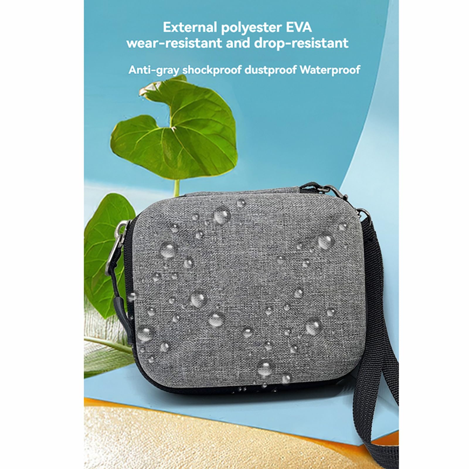 ZLYLVRC Round Filter Storage Case Box, CPL Polarize UV Filter Multi-Layer Protective Case, ND Filter Reducing Lens Dustproof & Shockproof Storage Sleeve (Gray