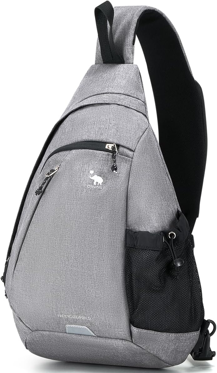 OIWAS One Strap Backpack for Men Single Strap Backpack Sling Bag Crossbody Shoulder Daypack for Boys Women